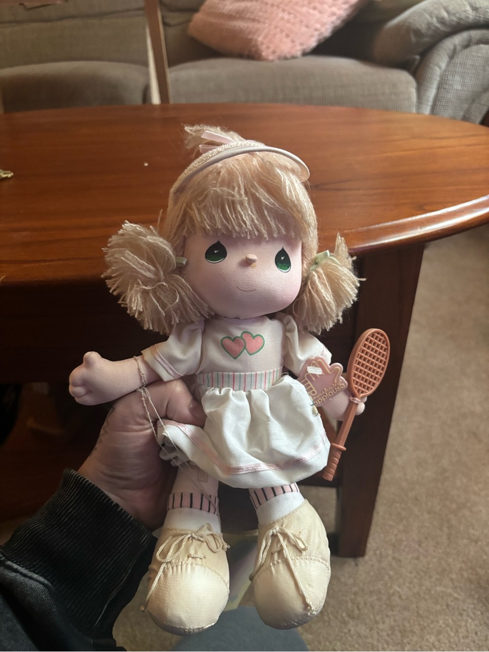 Vintage Precious Moments Applause Tennis Doll Original Tag Racket Mint Condition